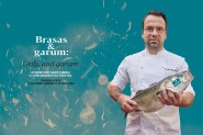 Brasas y garum: así cocina el chef Andrés Fernández la lubina Aquanaria en Six Senses Ibiza