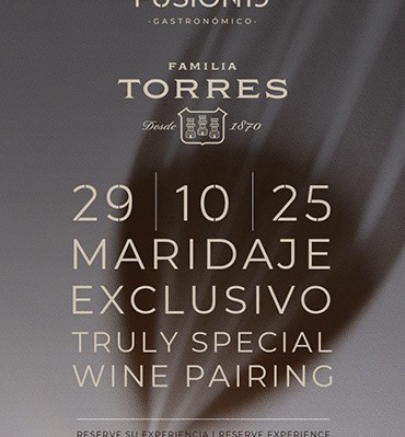 Una experiencia gastronómica irrepetible: maridaje excepcional con Familia Torres en Fusion19