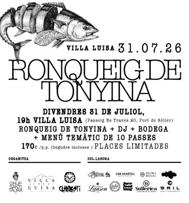 Villa Luisa Sóller celebra su cuarto ronqueo de atún con Santi Taura, Pau Navarro y el chef Marc Vivas de la mano de Balfegó