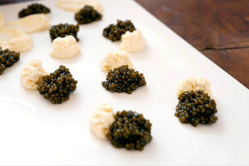 Rafa Zafra recipe: Cauliflower and caviar