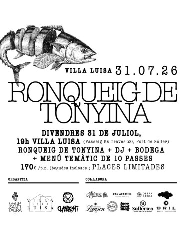 Villa Luisa Sóller celebra su cuarto ronqueo de atún con Santi Taura, Pau Navarro y el chef Marc Vivas de la mano de Balfegó