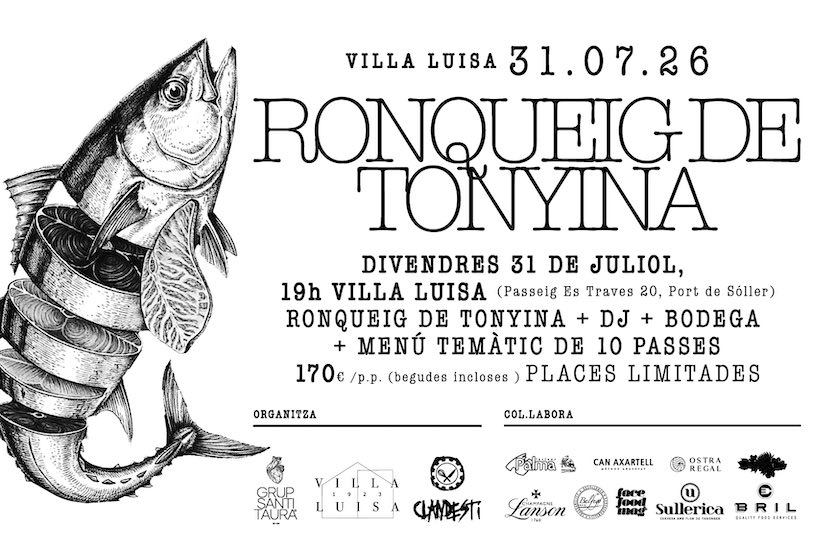 Villa Luisa Sóller celebra su cuarto ronqueo de atún con Santi Taura, Pau Navarro y el chef Marc Vivas de la mano de Balfegó