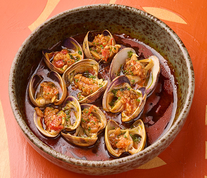 Almejas, restaurante Madunia Ibiza