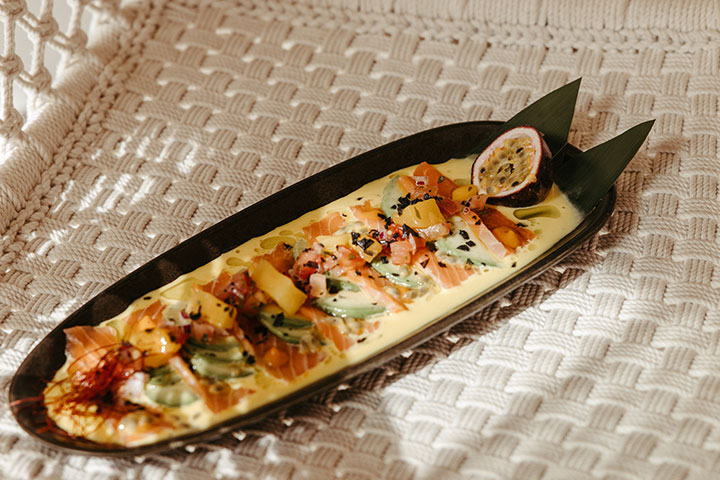 Carpaccio de salmón. Nu Mallorca