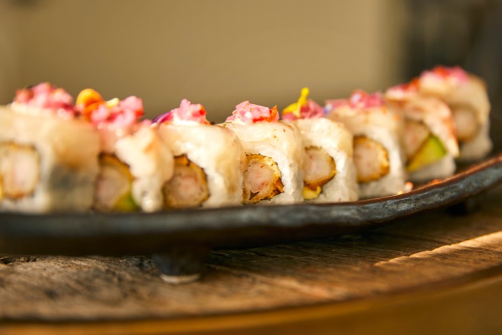 Uramaki del restaurante Sunset Lounge en Mallorca