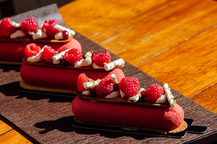 Postre de frutos rojos. Albatroz Hotel, Lisboa