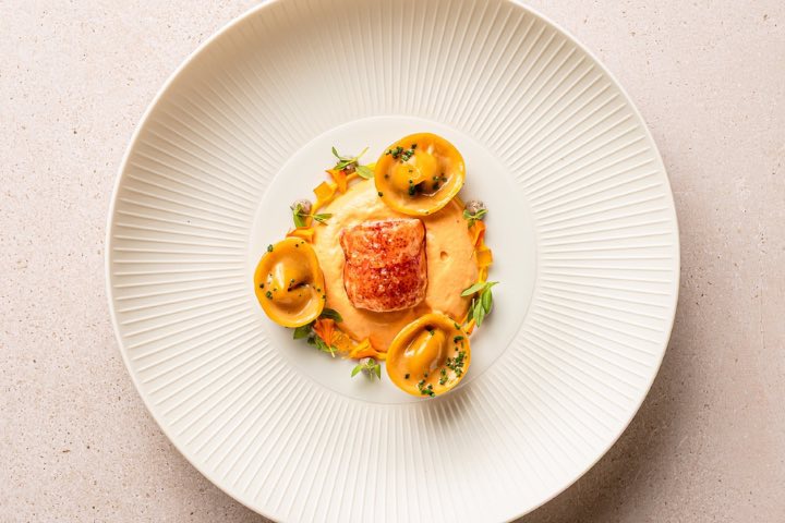 seafood tortellini. Cooking Tramuntana Four Hands