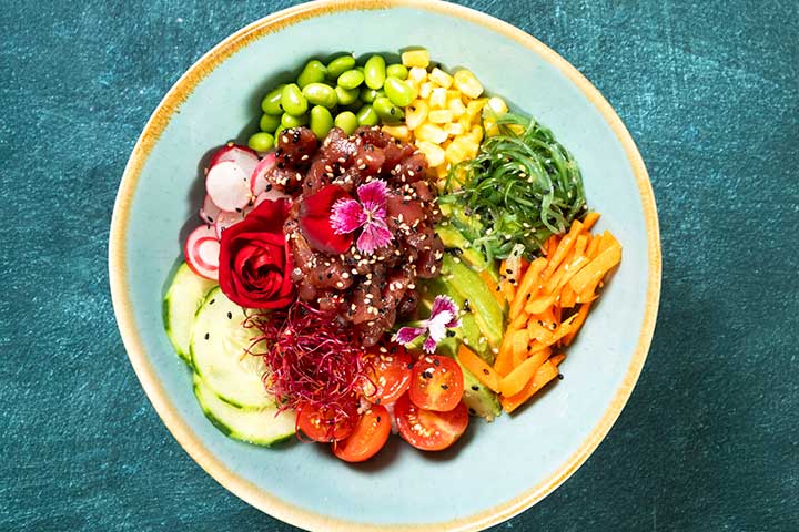Bluefin tuna Poke bowl Xhaman Restaurant, Mallorca