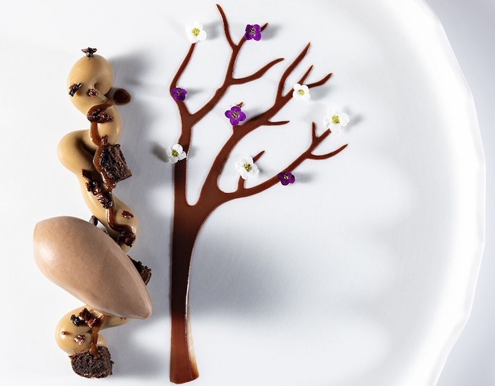 Postre de chocolate