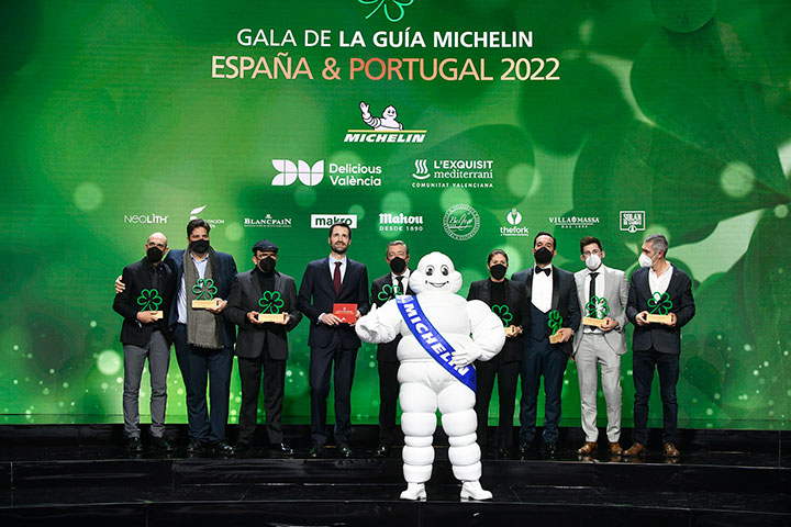 Restaurantes galardonados con la estrella verde de la Guía Michelin 2022