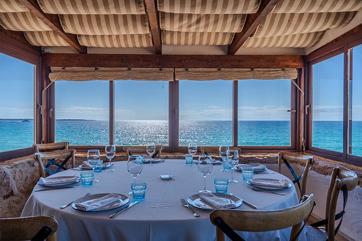 Seaviews Es Molí de Sal dinning room. Formentera
