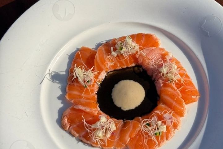 Solar flare salmon tataki