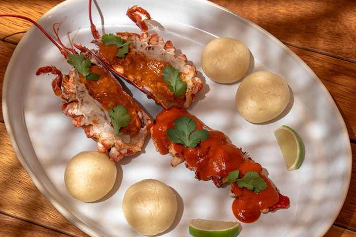 Spicy lobster. Es Fumeral Ibiza