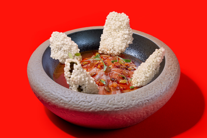 Crudo japo-mexican de salmón. StreetXO