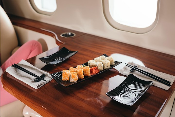Private jet catering in Ibiza