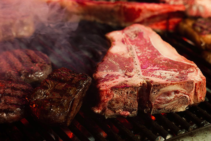 Grilled T-bone. El Carnicero Restaurant Ibiza