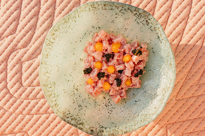 Tartar atún rojo. Restaurante Petunia
