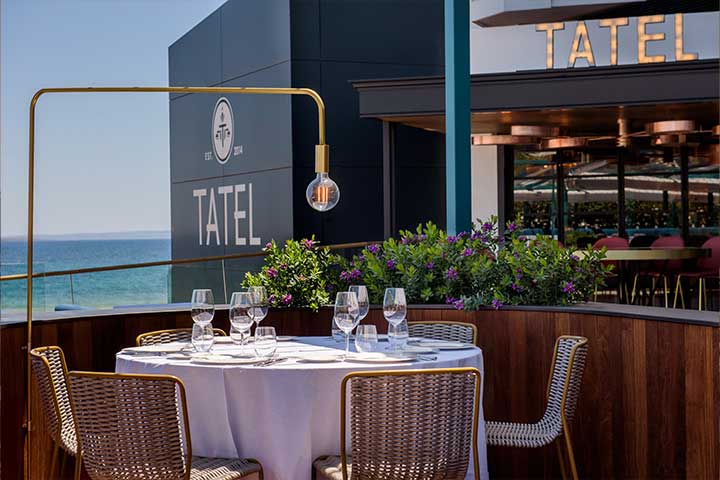Terraza restaurante Tatel Ibiza