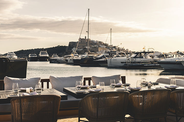 Vistas de Dalt Vila desde del restaurante IT Ibiza