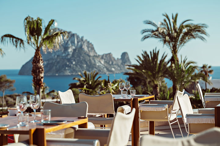 Vistas a Es Vedrà desde Petunia. Ibiza