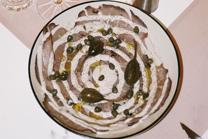 Vitello Tonnato. Restaurante Bambola, Ibiza
