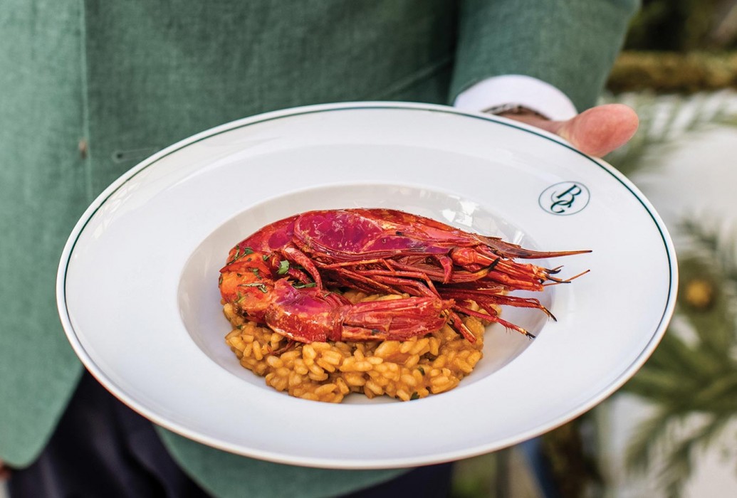 Red shrimp rice, Bougain Restaurant, Lisbon Red shrimp rice, Bougain Restaurant, Lisbon