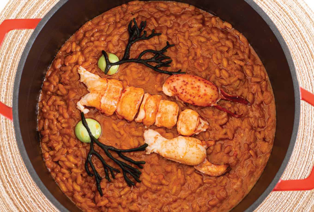Arroz cremoso con bogavante. Carmen Restaurant by Blanco