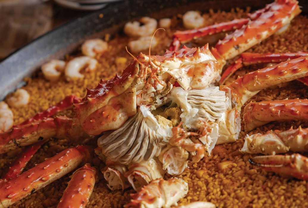 Arroz de cangrejo real. Restaurante Beso Beach Ibiza Arroz de cangrejo real. Restaurante Beso Beach Ibiza