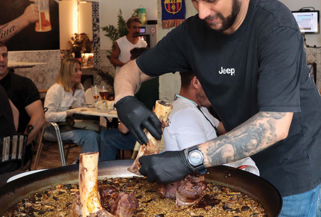 Arroz de jarrete. Restaurante Can Tina Ibiza