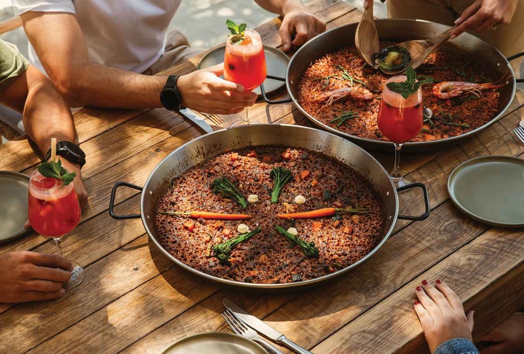 Rices and paellas. Restaurant Cala Gracioneta, Ibiza Rices and paellas. Restaurant Cala Gracioneta, Ibiza