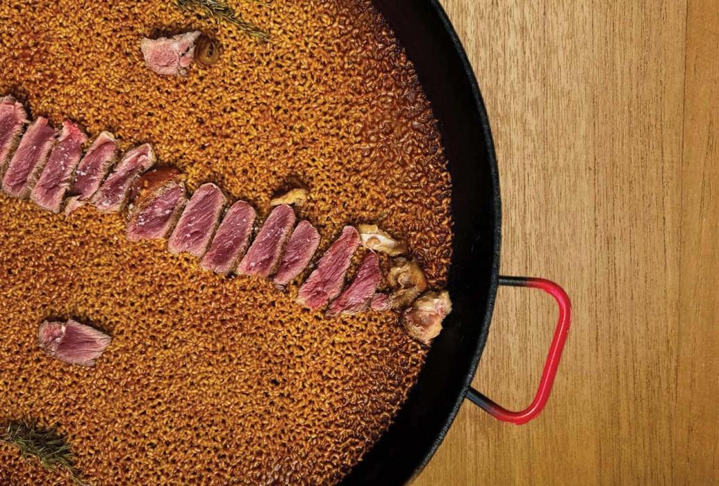 Entrecote rice. The Beach Unexpected Ibiza restaurant Entrecote rice. The Beach Unexpected Ibiza restaurant
