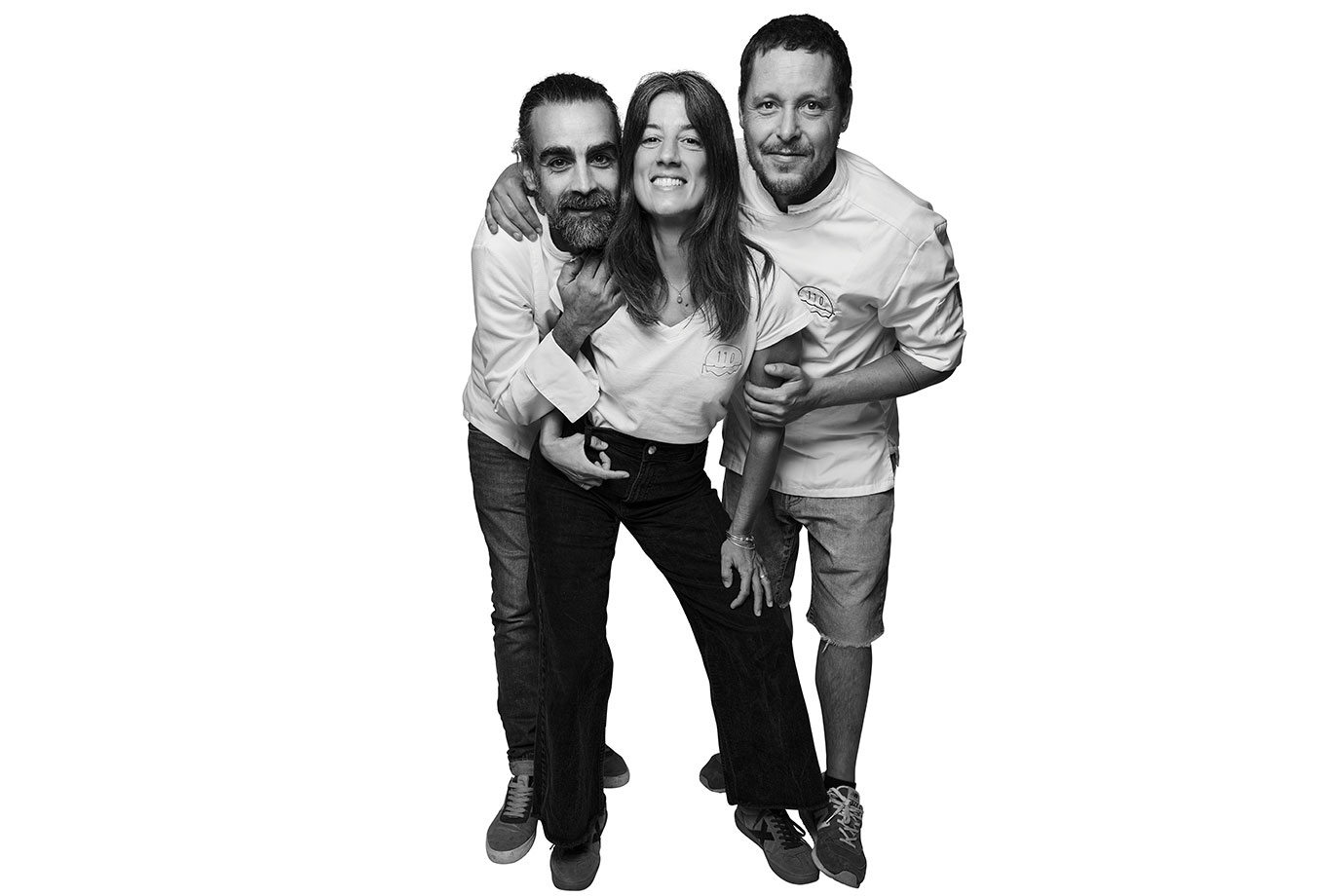 Borja, María and Bruno. 190 Pasos Restaurant. Formentera Borja, María and Bruno. 190 Pasos Restaurant. Formentera