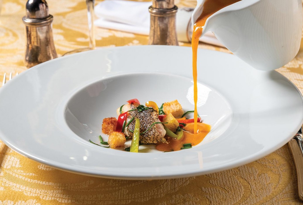 Cod consommé. Restaurante Valle Flôr, Lisboa Cod consommé. Restaurante Valle Flôr, Lisboa