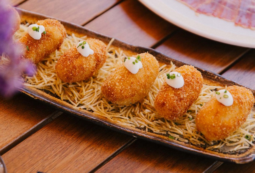 Croquettes. Los Olivos Restaurant, Ibiza Croquettes. Los Olivos Restaurant, Ibiza