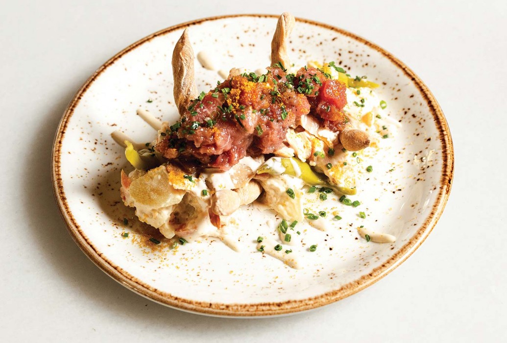 Salada russa de ventresca e atum fresco, restaurante JNcQUOI Avenida. Lisboa Salada russa de ventresca e atum fresco, restaurante JNcQUOI Avenida. Lisboa