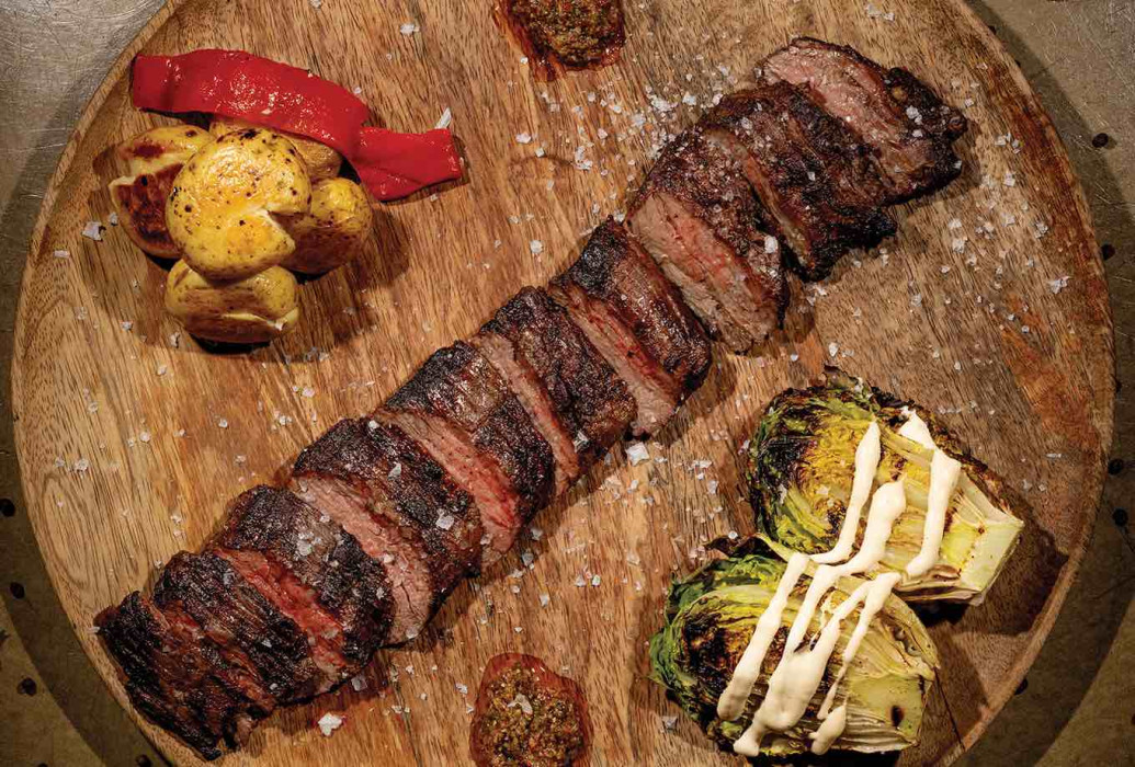 Entrecot a la brasa. Restaurante LUUM Ibiza