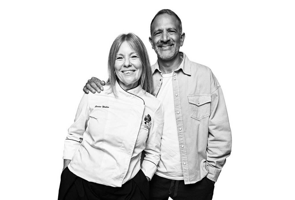 Rosina Walter and Esteban Gutiérrez. Head chef y maître en Aubergine by Atzaró. . Ibiza