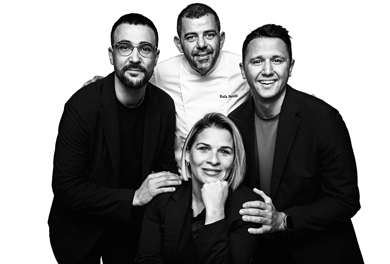 Rafa, David, Aida and Bertín. Barbar Restaurant, Mallorca