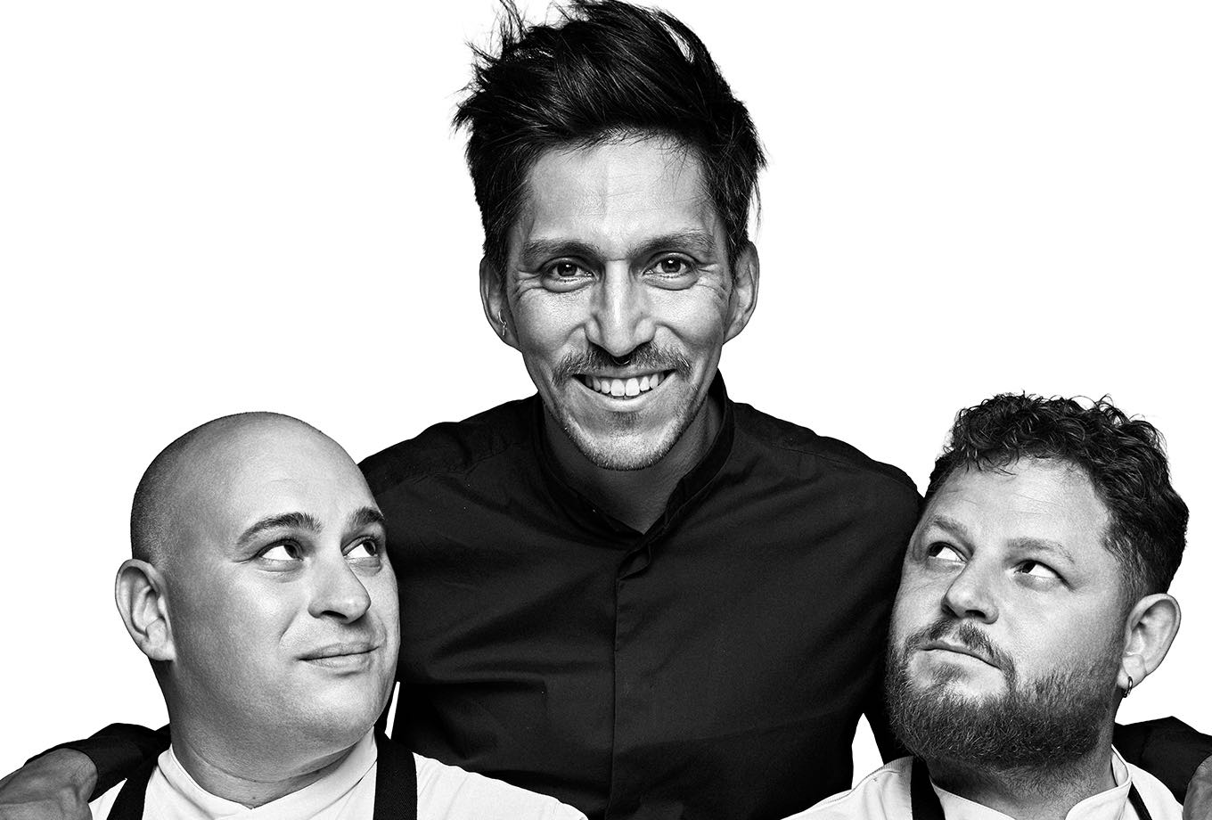 Jorge, Nicolás and Darío. Casa Linda team, Ibiza