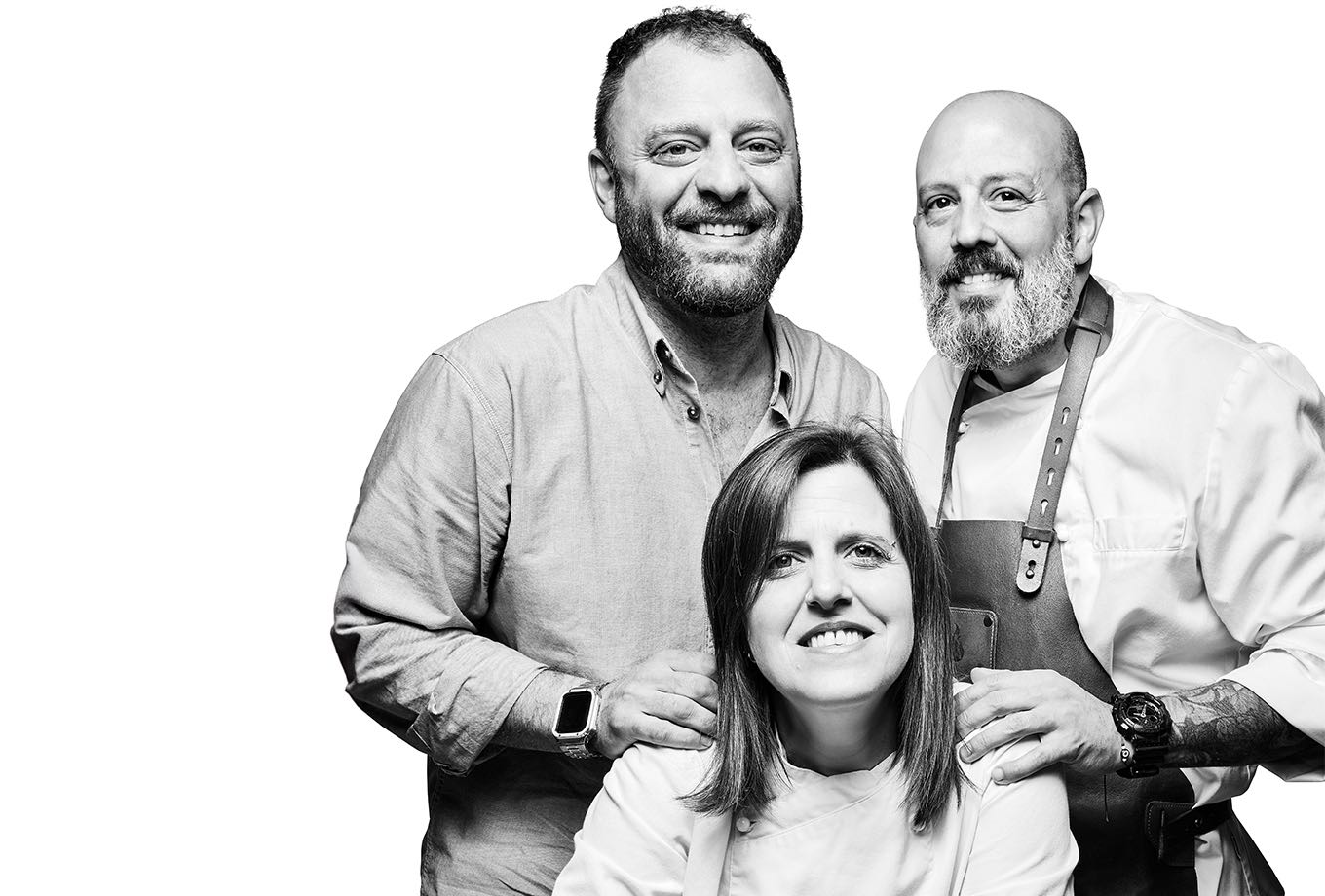 Sabrina, Claudio y Gonzalo. Equipo Restaurante Masa Madre, Palma de Mallorca Sabrina, Claudio y Gonzalo. Equipo Restaurante Masa Madre, Palma de Mallorca