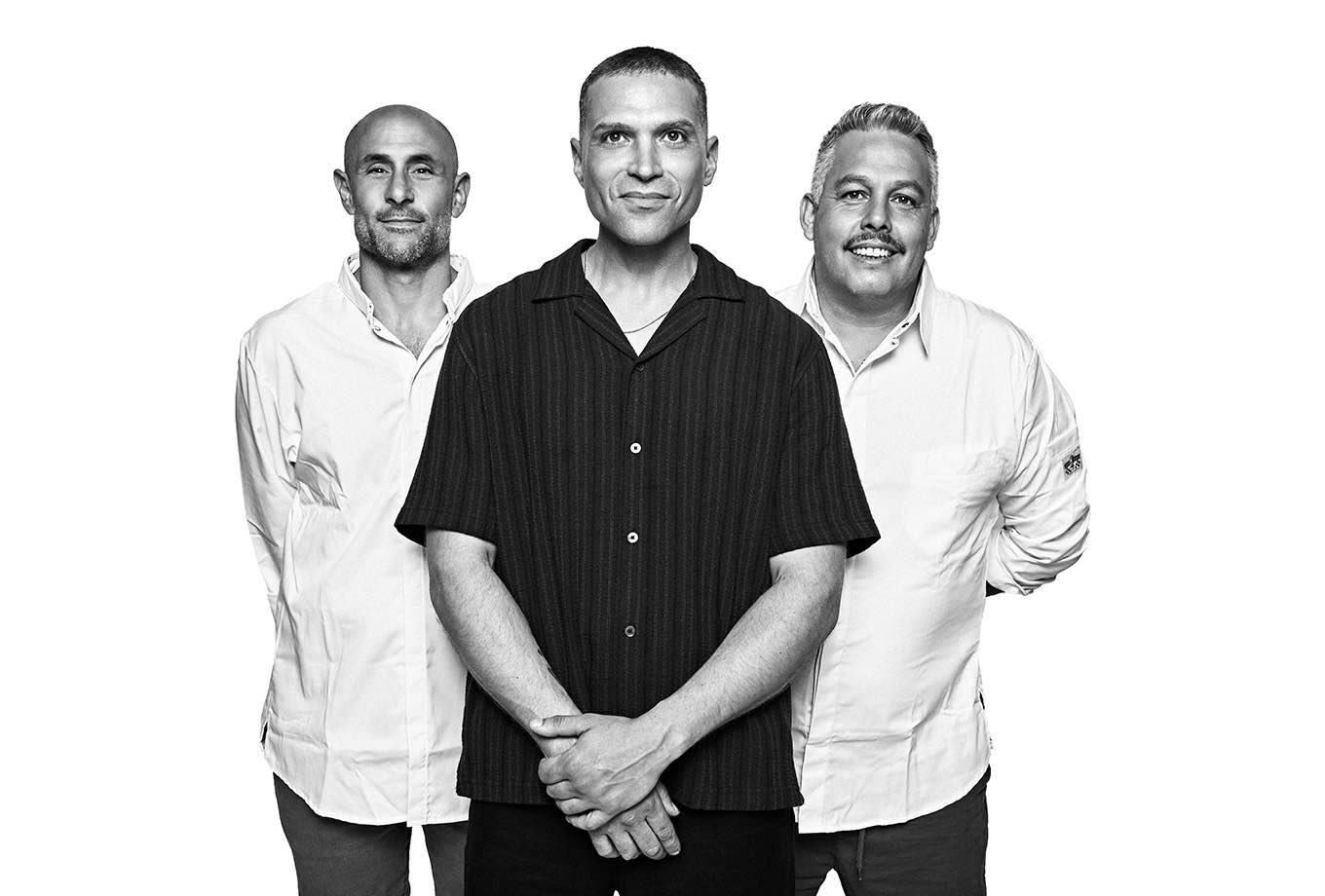 Franco, Emiliano and Samuel, the team at El Clo restaurant, Ibiza