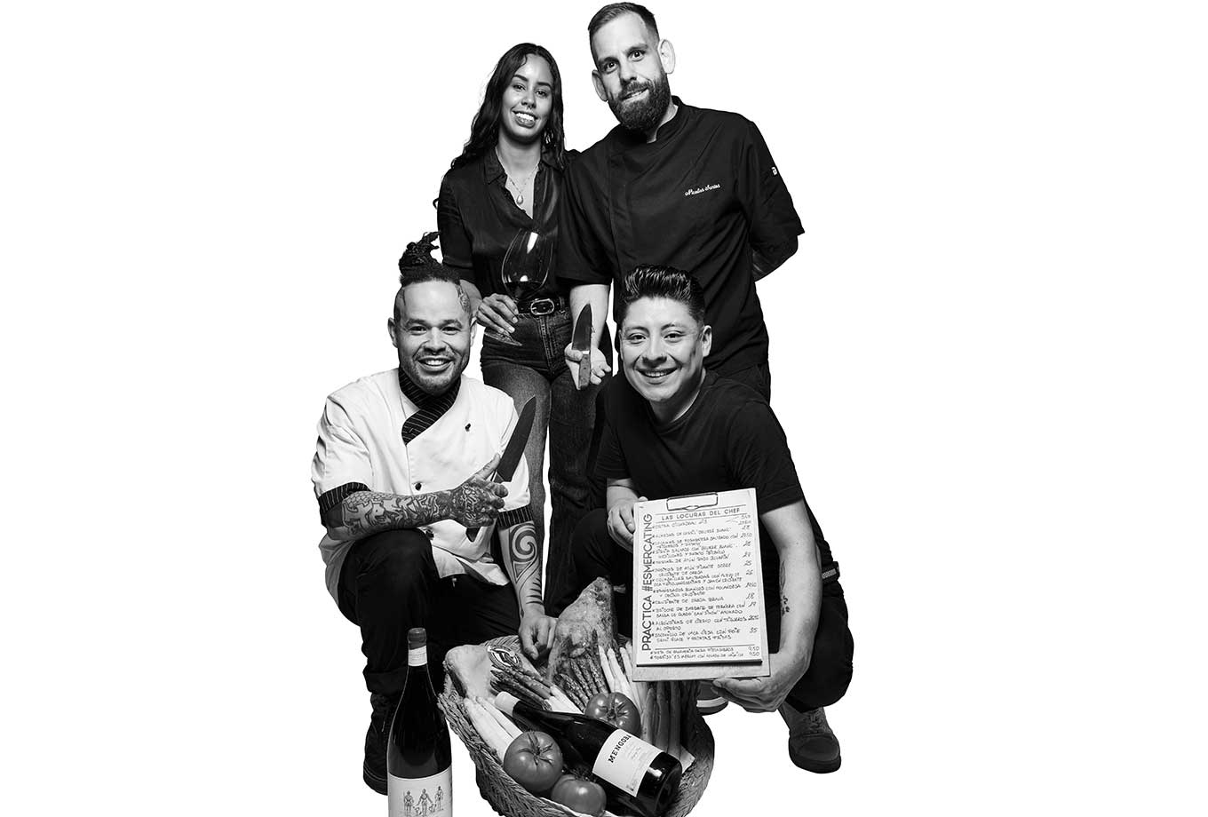 Nicolás, Fernando, Henrry and Angie, Es Mercat Team. Ibiza