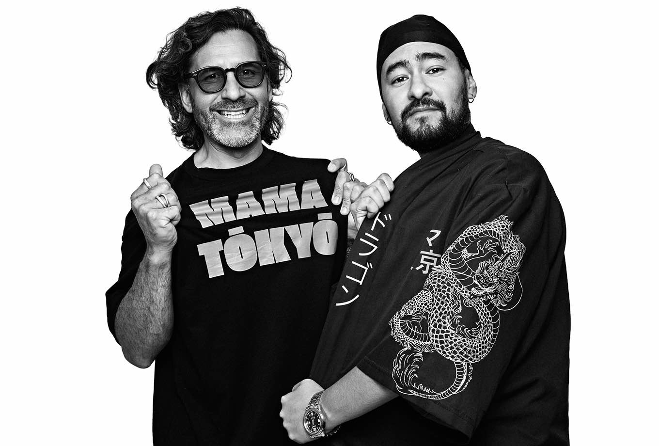 Walter and Kevin. The team at Mama Tokyo restaurant, Formentera