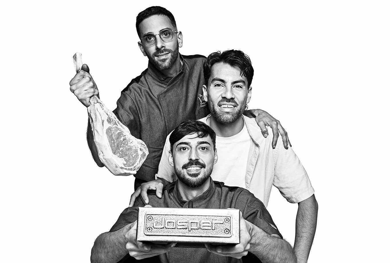 Claudio, Giacomo and Perillo. The team at The Village Bar & Kitchen
