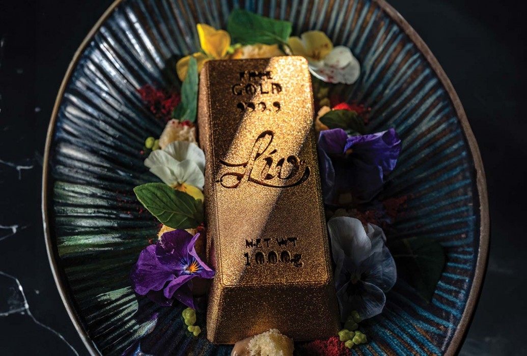 Lío gold bar dessert. Lío Ibiza Lío gold bar dessert. Lío Ibiza