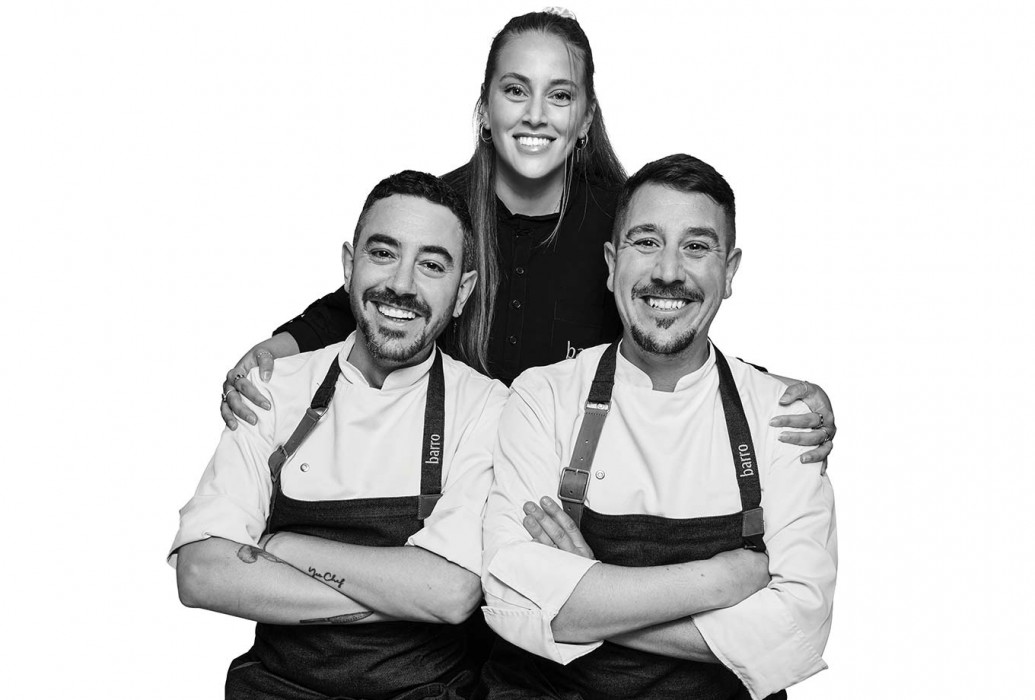 Marta, Stefano and Aldo. Barro Formentera Restaurant Marta, Stefano and Aldo. Barro Formentera Restaurant
