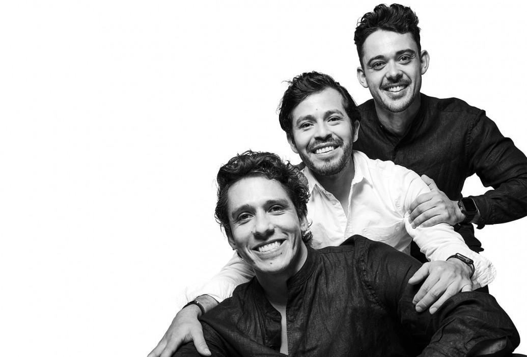 Matteo, David y Jorge, equipo restaurante Sa Capella. Sant Antoni de Portmany, Ibiza Matteo, David y Jorge, equipo restaurante Sa Capella. Sant Antoni de Portmany, Ibiza