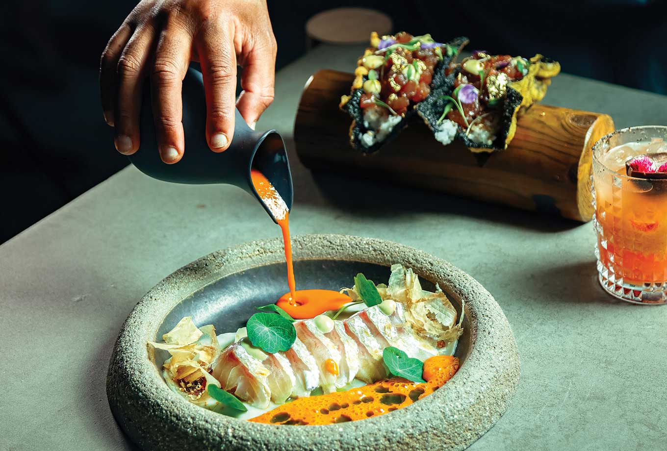 Fusion cuisine. Mojjo Restaurant. Lisbon Fusion cuisine. Mojjo Restaurant. Lisbon