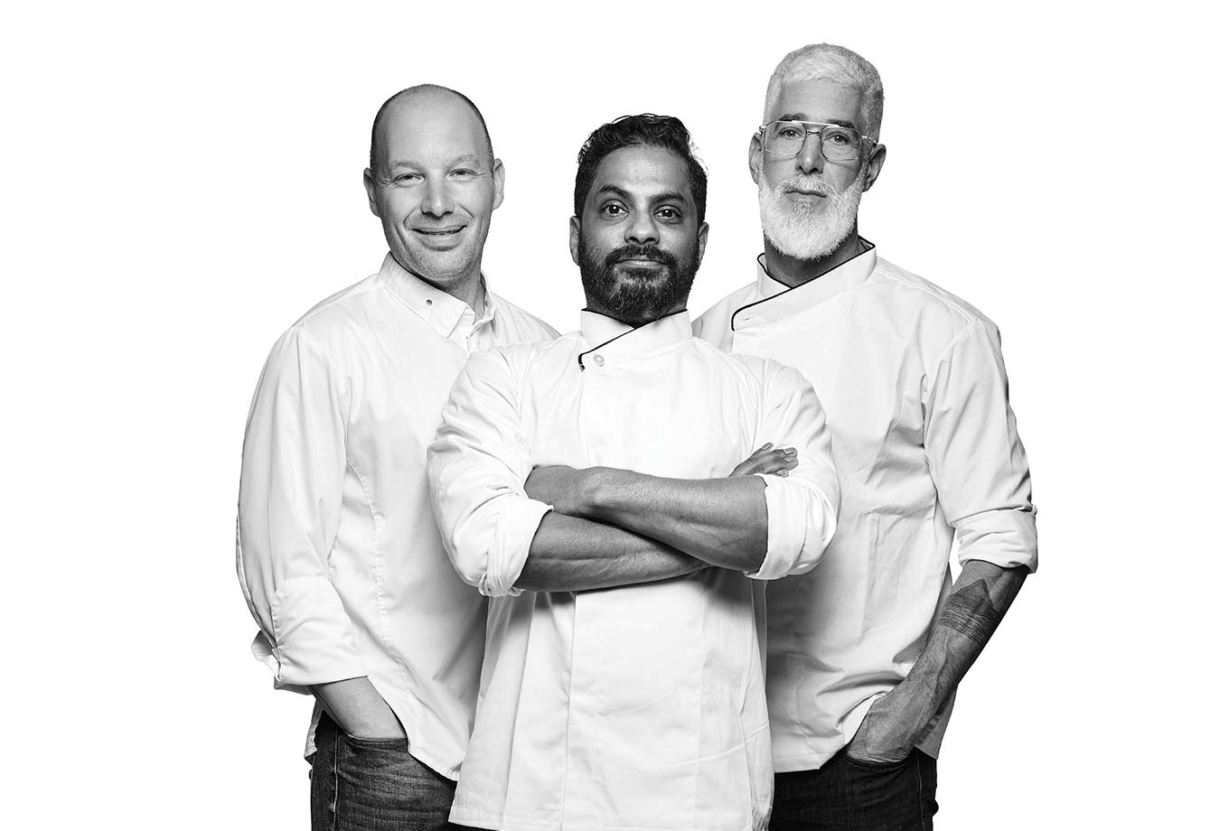 Óscar, Ori and Hari. Nela Ibiza restaurant Óscar, Ori and Hari. Nela Ibiza restaurant