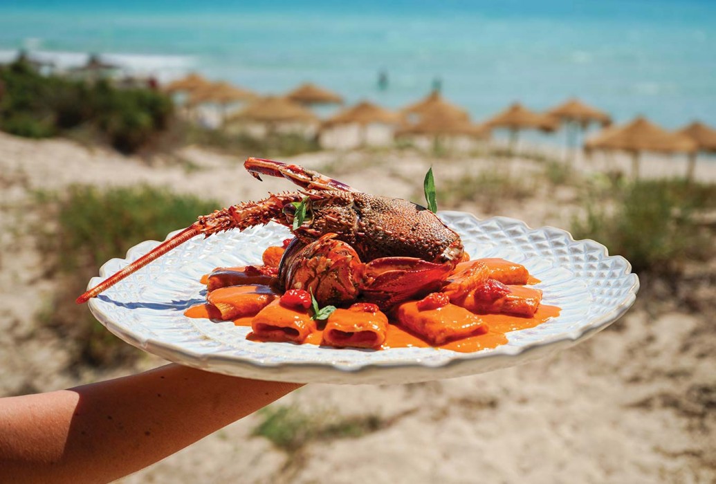 Lobster pasta with red pesto. Hannah Formentera Lobster pasta with red pesto. Hannah Formentera